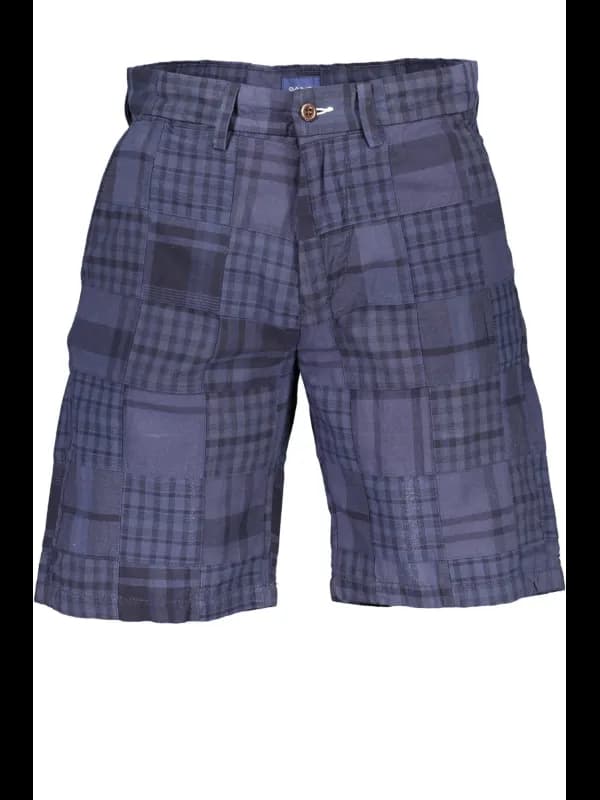 GANT Bermuda Hose mit 5 Taschen und Logo Blau, Größe 30