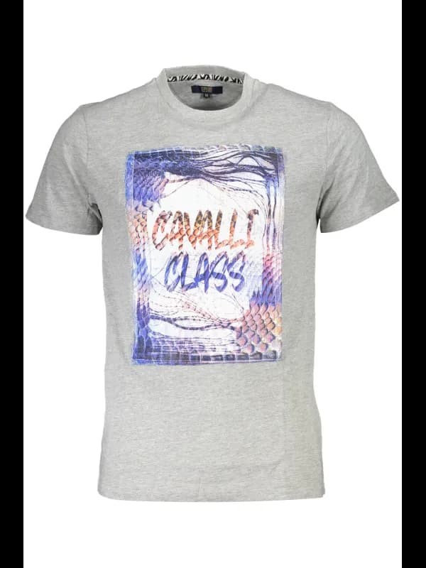 Cavalli Class Cavalli Kurzarmshirt mit Logodruck, Größe 2XL