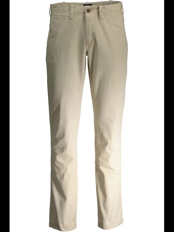 GANT Beige Herren Hose mit 4 Taschen und Logo, Größe 31
