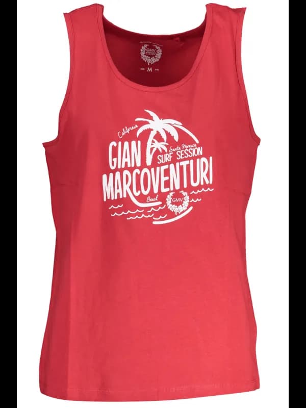 GIAN MARCO VENTURI Rundhals Tanktop Rot, Größe 2XL