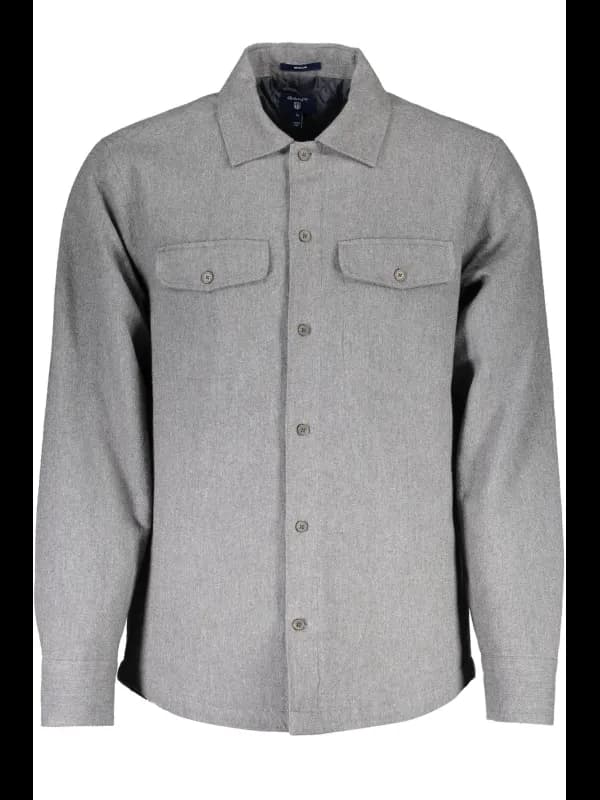 GANT Gesteppte Langarmhemd mit Italienkragen und Taschen, Größe 2XL