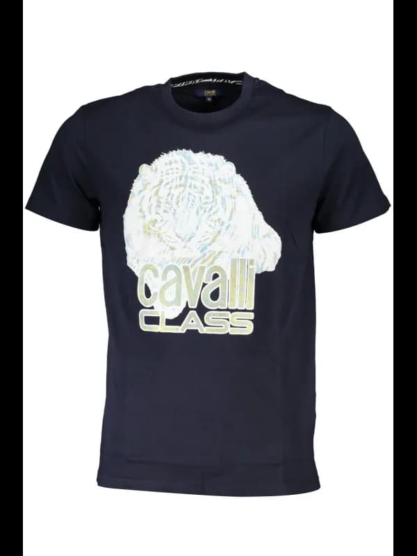 Cavalli Class Kurzarmshirt Blau, Größe 2XL