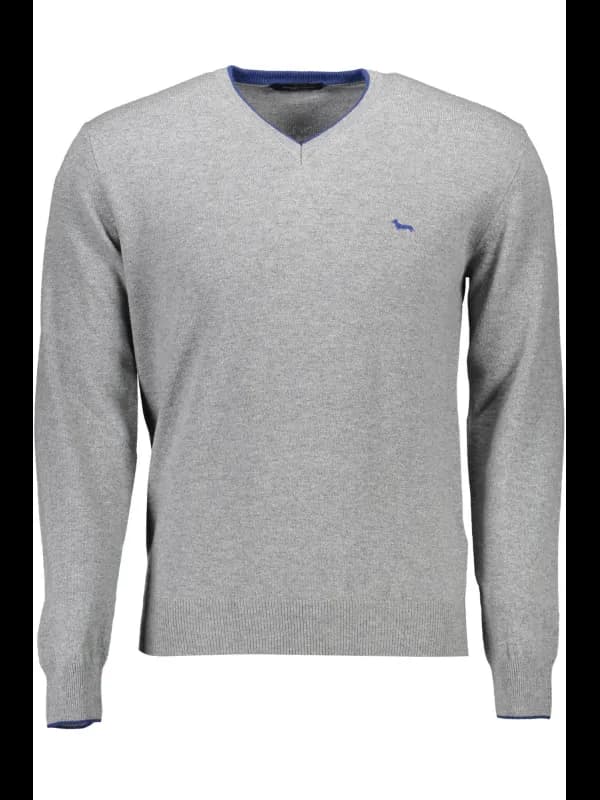 Harmont & Blaine Harmont Blaine Grauer Kontrast V-Pullover m, Größe 2XL