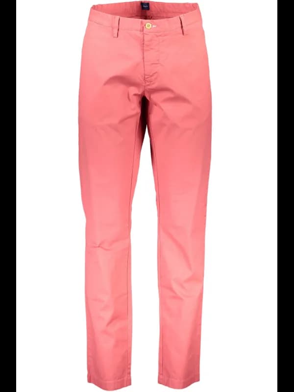 GANT Rote Hose mit 4 Taschen und Logo, Größe 38