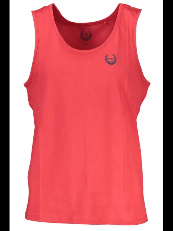 GIAN MARCO VENTURI Rotes Tanktop mit Rundhalsausschnitt, Größe 2XL