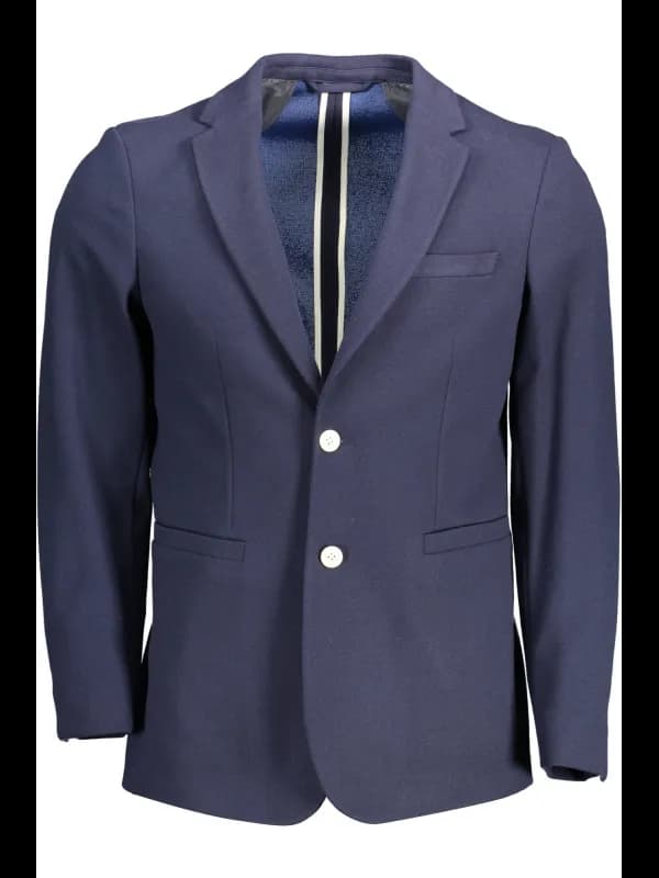 GANT Schlanke Blaue Jacke mit Knöpfen und Taschen, Größe 54