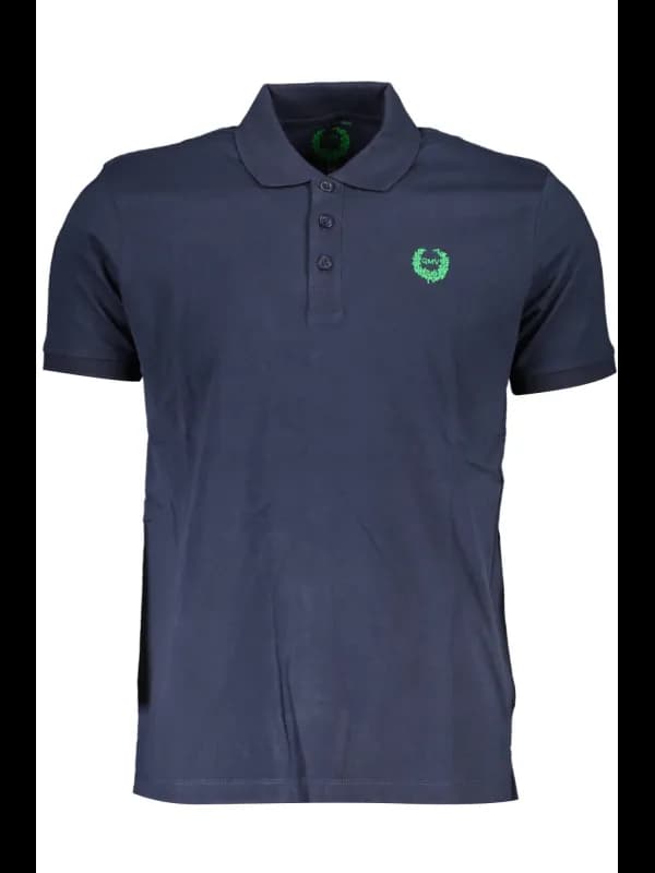 GIAN MARCO VENTURI Poloshirt Kontrastdetails Stickerei, Größe 2XL