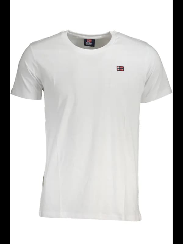 NORWAY 1963 Norwegen 1963 Rundhals TShirt Kurzarm Weiß, Größe 2XL
