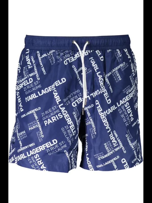 Karl Lagerfeld Beachwear Karl Lagerfeld Badeshorts Blau mit, Größe S