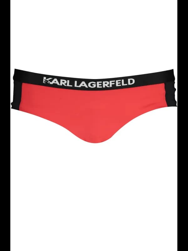 Karl Lagerfeld Beachwear Badeanzug Rot, Größe S