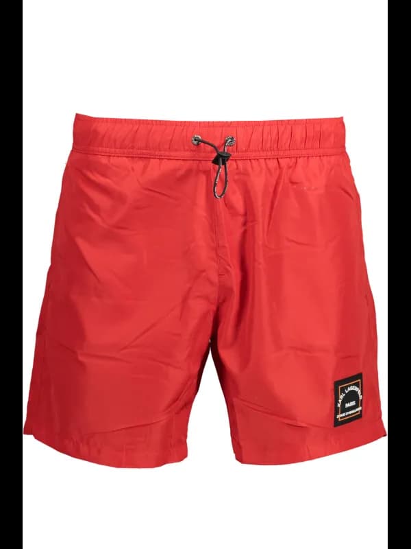 Karl Lagerfeld Beachwear Karl Lagerfeld Badehose Rot mit Inn, Größe S