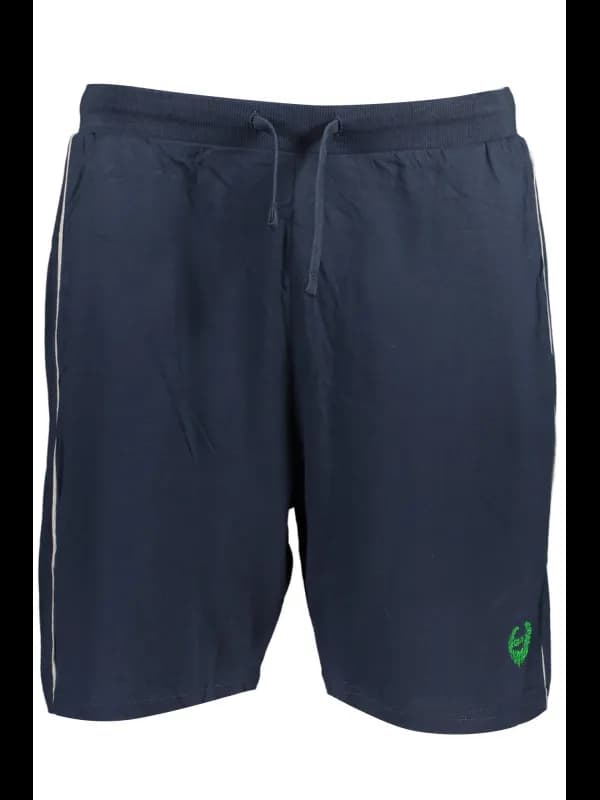 GIAN MARCO VENTURI Leichte Baumwollshorts mit Logo und Kontr, Größe 2XL