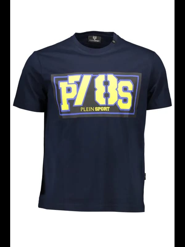 Plein Sport Kurzarmshirt Rundhals Kontrastdetails Logo, Größe S