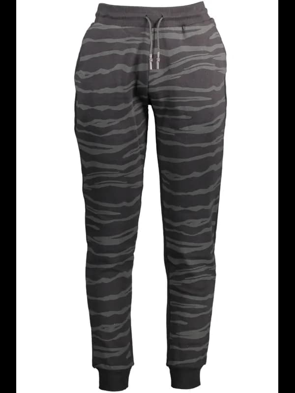 Cavalli Class Elastische Sporthose mit Taschen und Logo, Größe 2XL