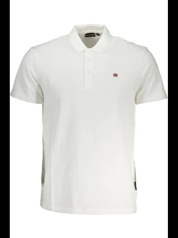 Napapijri Kurzarm Poloshirt mit Logo Stickerei, Größe 3XL