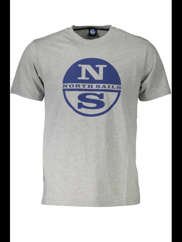 North Sails Rundhals TShirt Grau Logo Edition, Größe 2XL
