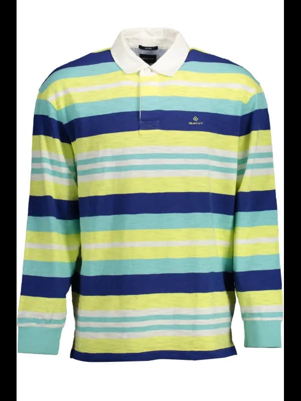GANT Gelbes Polo mit Stickerei und Logo, Größe M