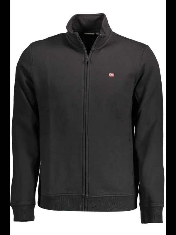 Napapijri Sweatshirt mit Stickerei und Reißverschluss Logo, Größe 2XL
