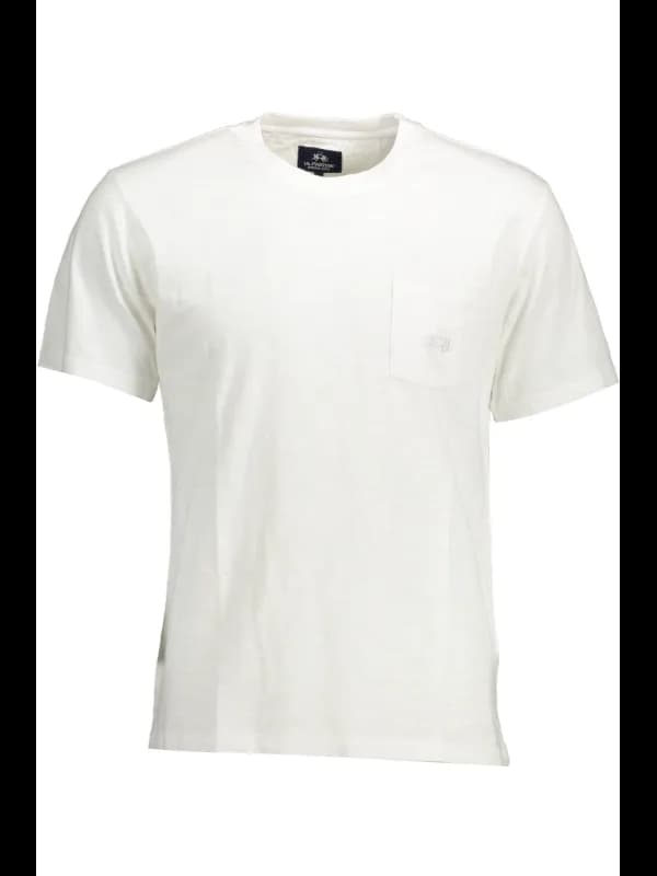 LA MARTINA Weißes Kurzarmshirt mit Logo und Rundhals, Größe 3XL