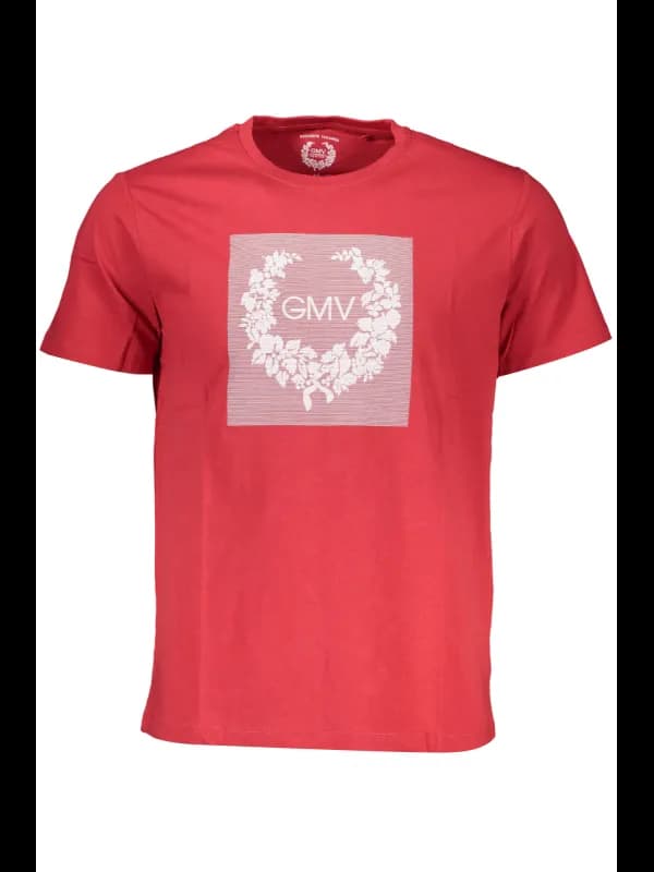 GIAN MARCO VENTURI Rotes Rundhals TShirt, Größe 2XL