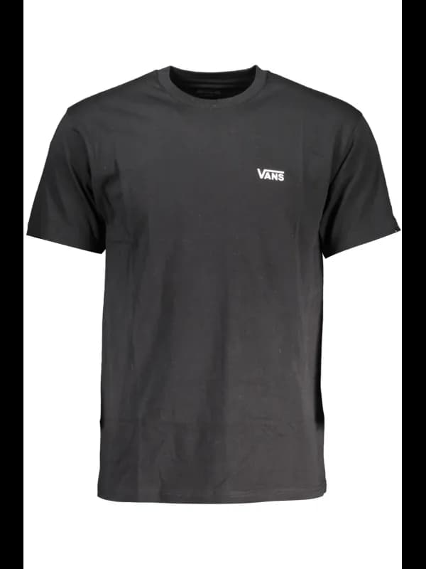 Vans Kurzarmshirt Klassisch Schwarz Rundhals Logo Druck, Größe S