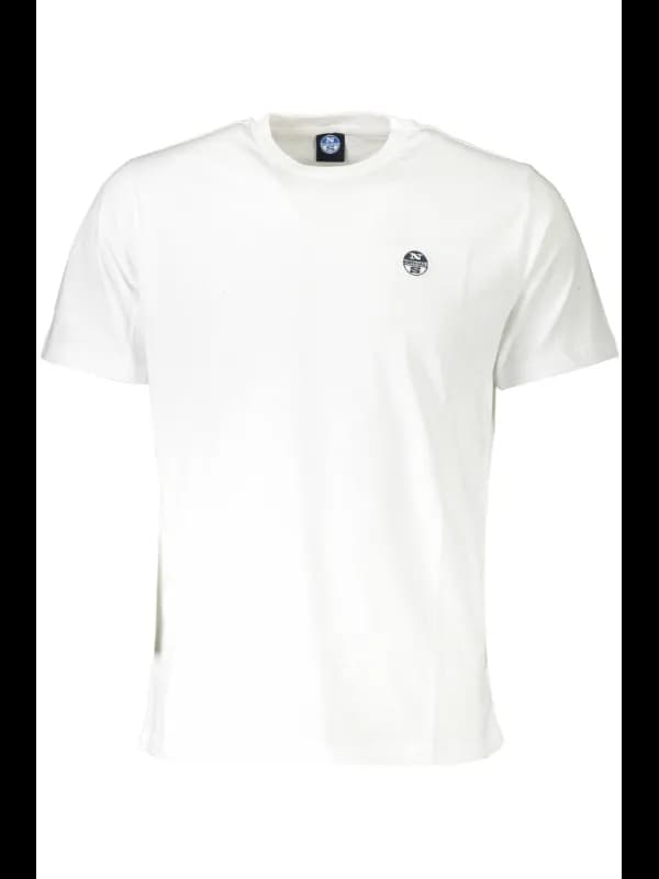 North Sails Weiß Rundhals TShirt mit Logo, Größe 2XL