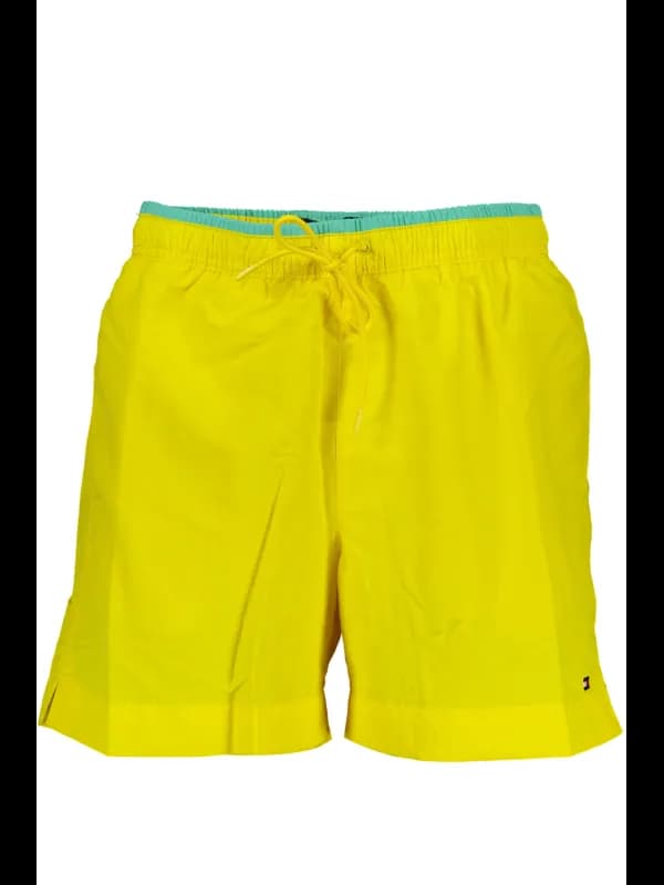 Tommy Hilfiger Gelbe Badeboxer aus Recyceltem Nylon mit 3 Ta, Größe XL
