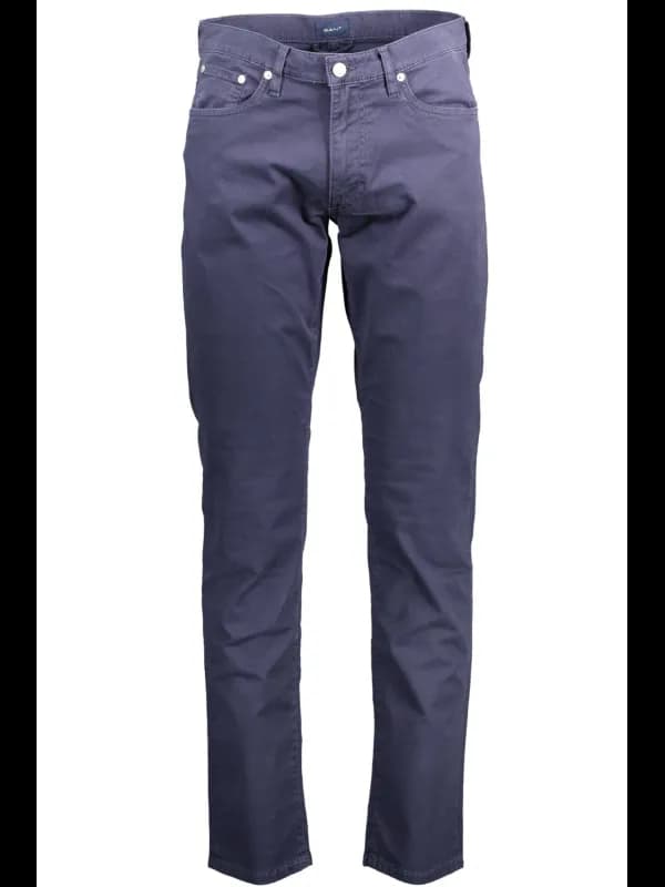 GANT Bio Baumwollhose mit 5 Taschen und Logo, Größe 30L34