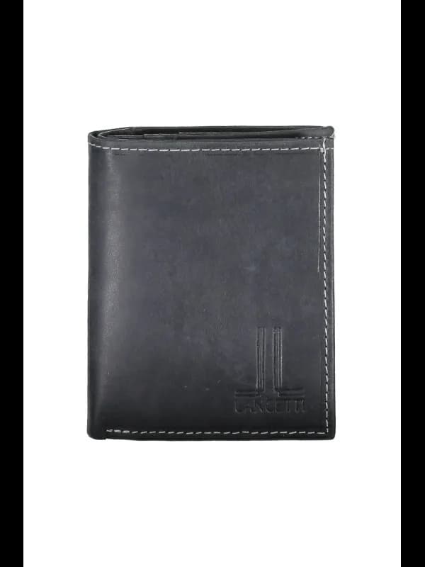 LANCETTI Wallet Schwarz mit Innenfächern und Kartenfächern, Größe UNI