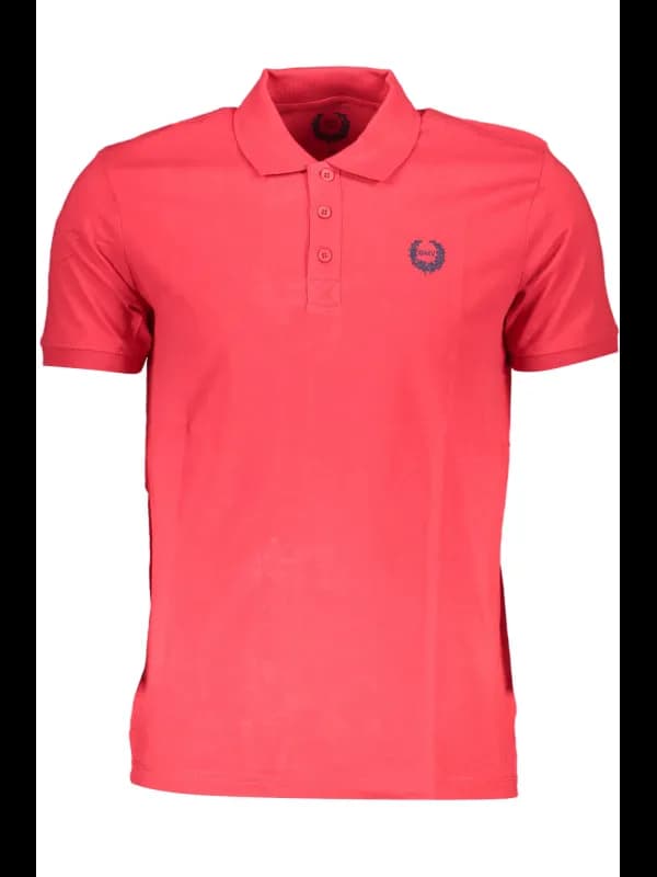 GIAN MARCO VENTURI Poloshirt mit Kontrastdetails und Sticker, Größe 2XL