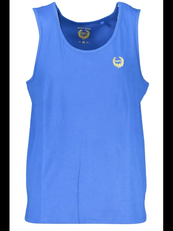 GIAN MARCO VENTURI Tanktop mit Rundhals und Logo Stickerei, Größe 2XL