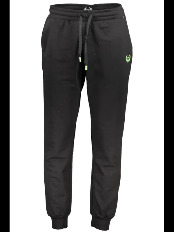 GIAN MARCO VENTURI Sporthose mit Schnürbund und Stickerei, Größe 2XL