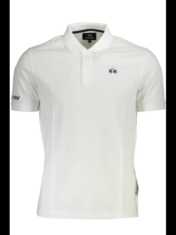 LA MARTINA Kurzarm Poloshirt mit Sticklogo und Knöpfen, Größe XL