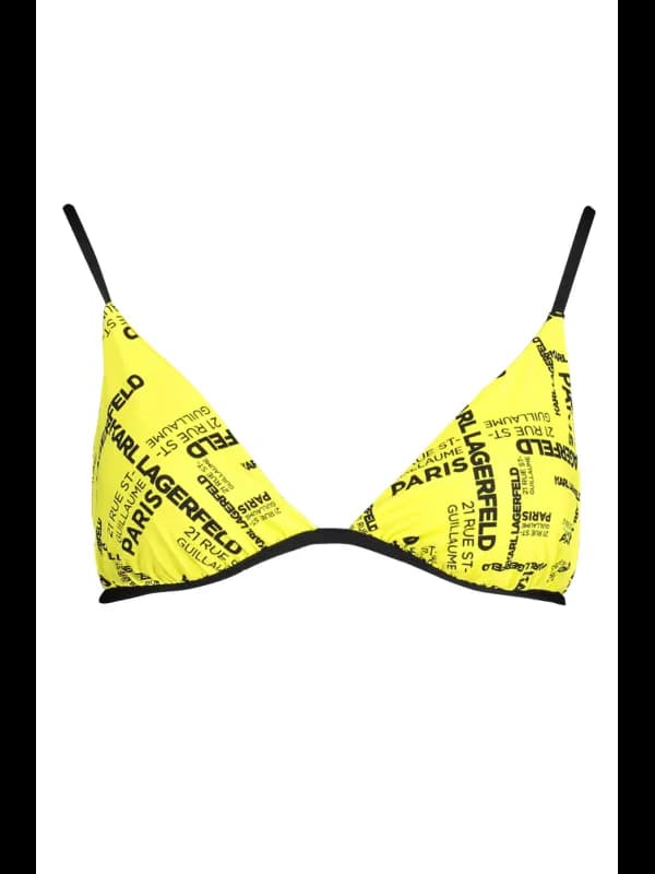 Karl Lagerfeld Beachwear Lagerfeld Beachwear Badeanzug Gelb, Größe XS