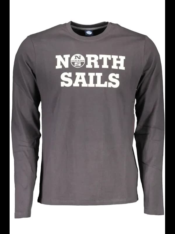 North Sails Graues Logo TShirt Rundhals Design, Größe 2XL