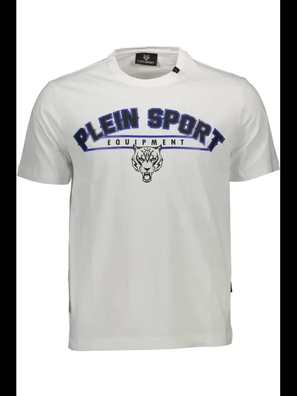 Plein Sport Kontrast Logo T-Shirt mit Rundhalsausschnitt, Größe 2XL