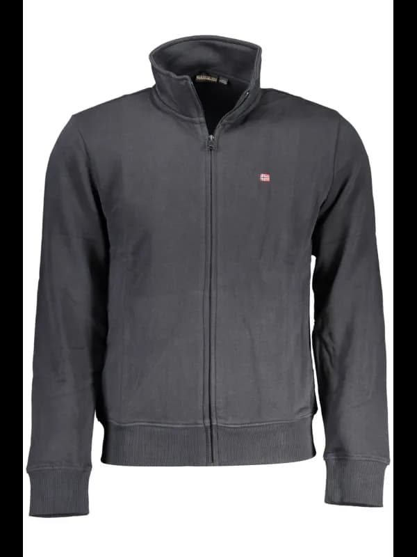 Napapijri Langarm-Sweatshirt mit Taschen und Reißverschluss, Größe M