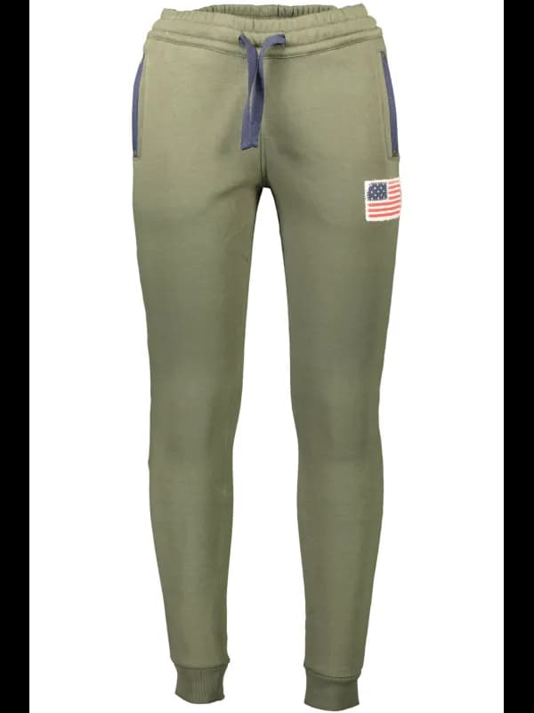 U.S. POLO US Polo Sporthose Grün mit Taschen und Elastischem, Größe 2XL