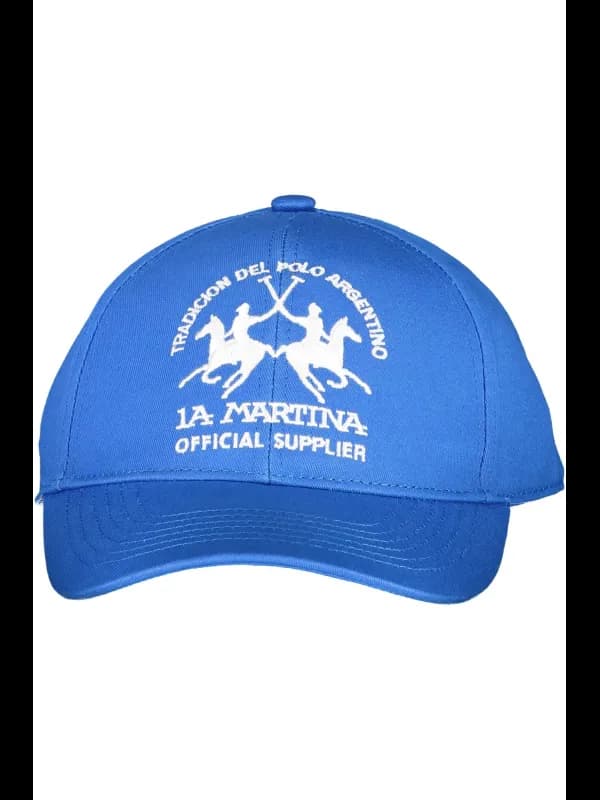 LA MARTINA Kontrast Cap mit Logo und Stickerei Blau, Größe UNI