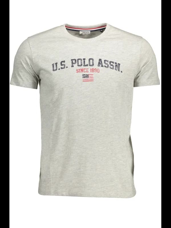 U.S. POLO US Polo Kurzarm TShirt Rundhals Grau, Größe 2XL
