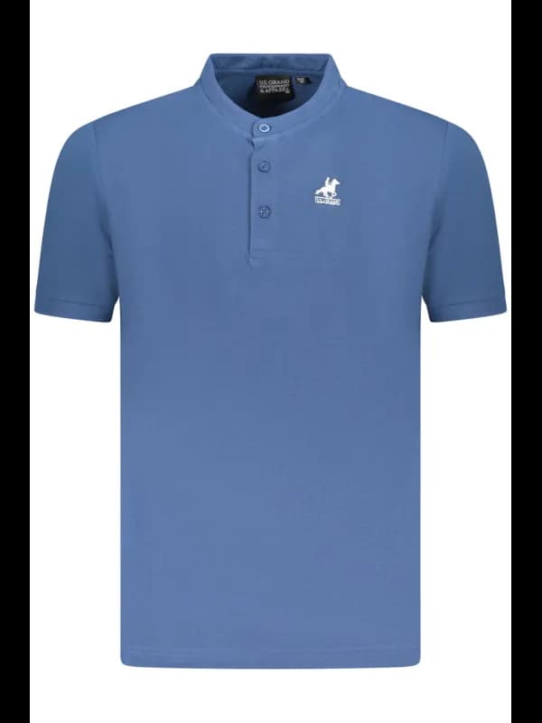 U.S. GRAND POLO Koreanischer Kragen Poloshirt mit Sticklogo, Größe 3XL