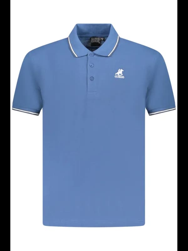 U.S. GRAND POLO Kontrast Polohemd mit Stickerei und Logo US, Größe 2XL