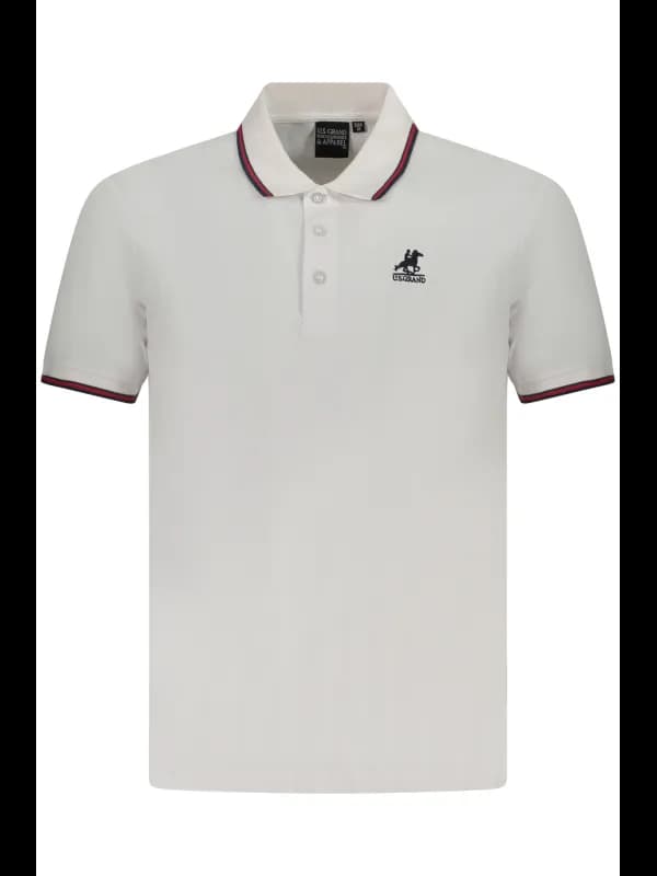 U.S. GRAND POLO Kontrast Polo mit Stickerei Logo, Größe 3XL