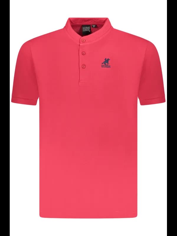 U.S. GRAND POLO Korean Style Kurzarm Poloshirt mit Logo Stic, Größe 3XL
