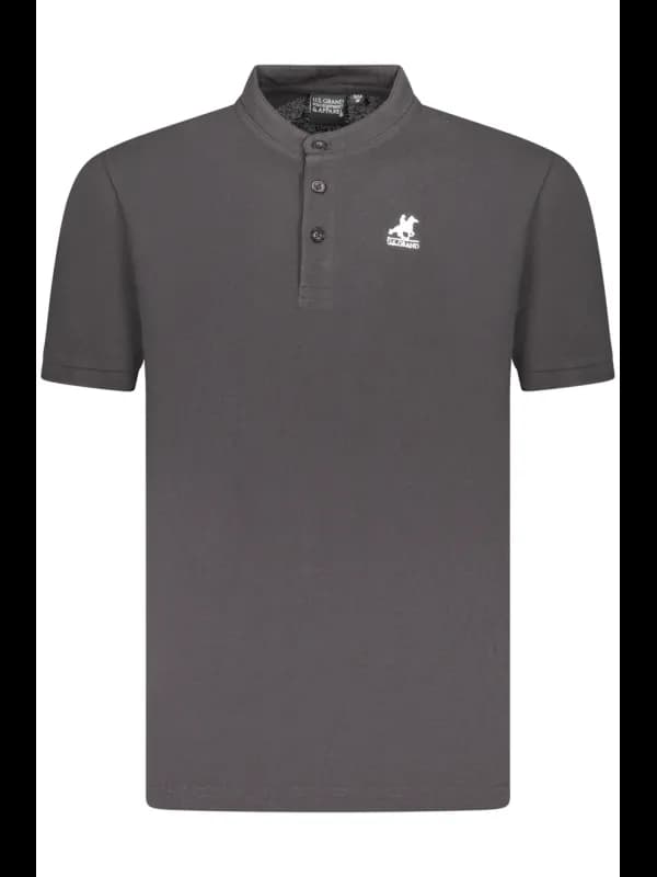 U.S. GRAND POLO Korean Collar Polo mit Sticklogo, Größe 2XL