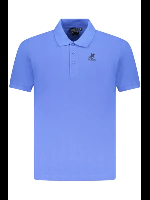 U.S. GRAND POLO Logostickerei Poloshirt Kurzarm mit 3 Knöpfe, Größe 2XL