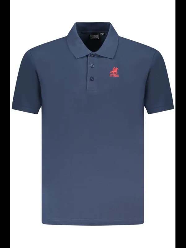 U.S. GRAND POLO Grand Polo Navy Kurzarmshirt mit Stickerei u, Größe 2XL