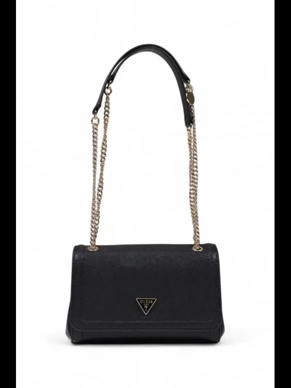 Guess Damen Herbsttasche Schwarz Polyurethan 16x22x7 Einzels, Größe UNICA