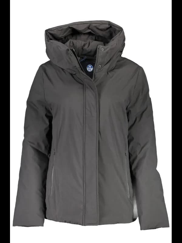North Sails Kapuzierte Langarmjacke mit Taschen und Logo, Größe S