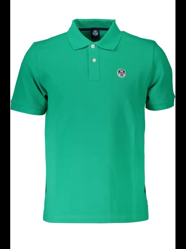 North Sails Kurzarm Poloshirt mit Logo und Applikation, Größe M